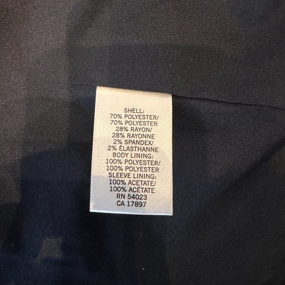 banana republic outlet jacket blazer 4P petite size blue and white - Picture 4 of 6